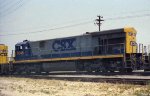 CSX 7048, as shot thru a car windshield